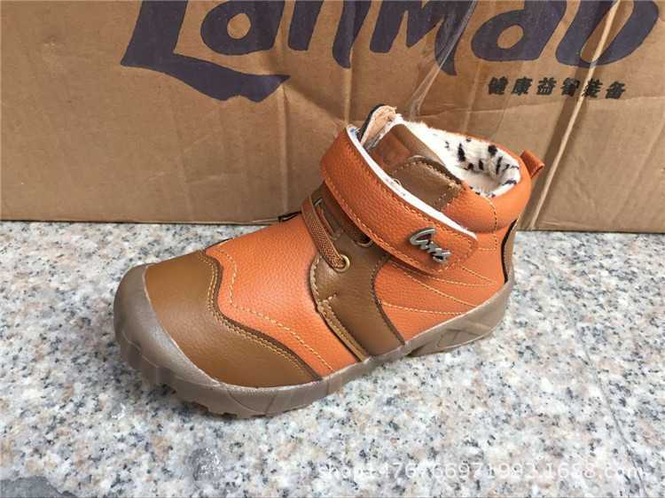 冬季新款棉鞋批發卡布棉鞋新款兒童保暖鞋戶外雪地靴防撞